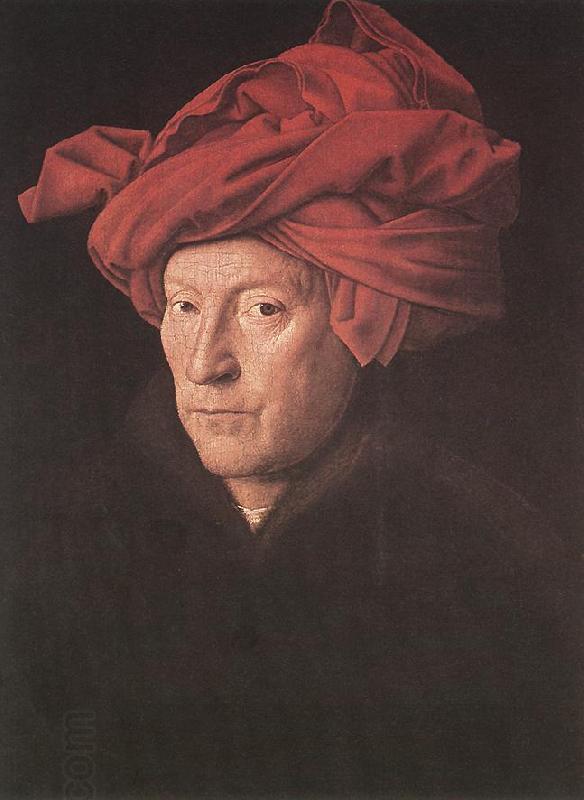EYCK, Jan van Man in a Turban ds oil painting picture